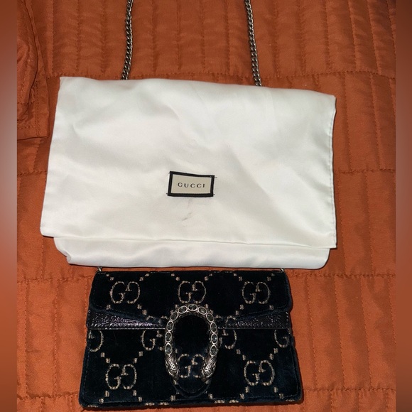 DIONYSUS SUPER MINI BAG NAVY VELVET - Picture 11 of 12